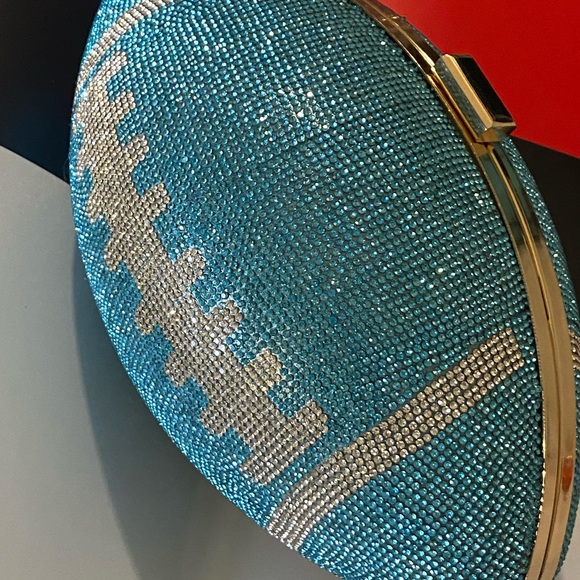 Cute blue crystal bling purse or clutch bag - Picture 4 of 5